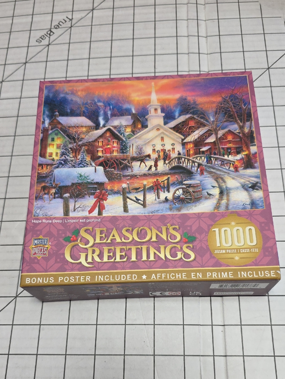 MasterPieces 1000-Piece Holiday Puzzle Home Runs Deep NIB
